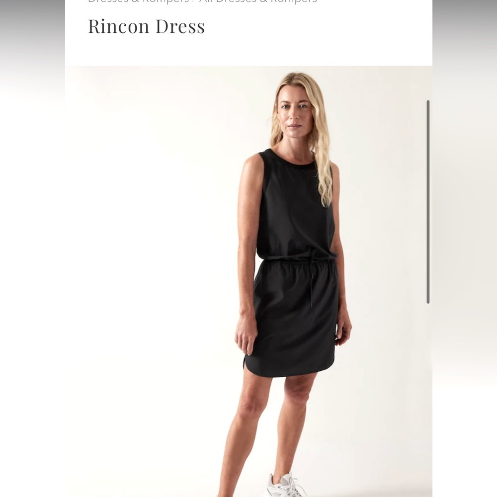 New with tags black Athleta Rincon dress size medium